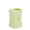 Bamboo Fiber Plastic Toothpicks holder with Leaf Lid